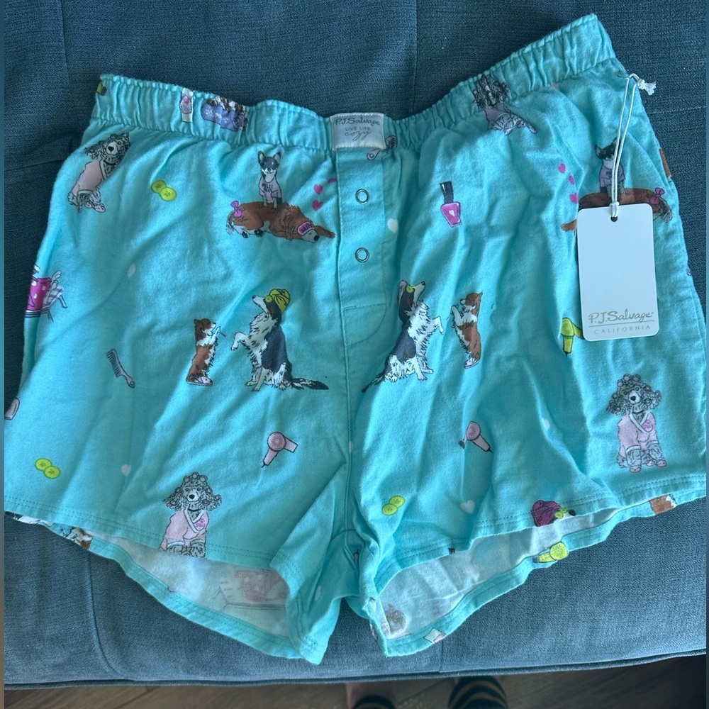 PJ Salvage Flannel Print Boxer Short